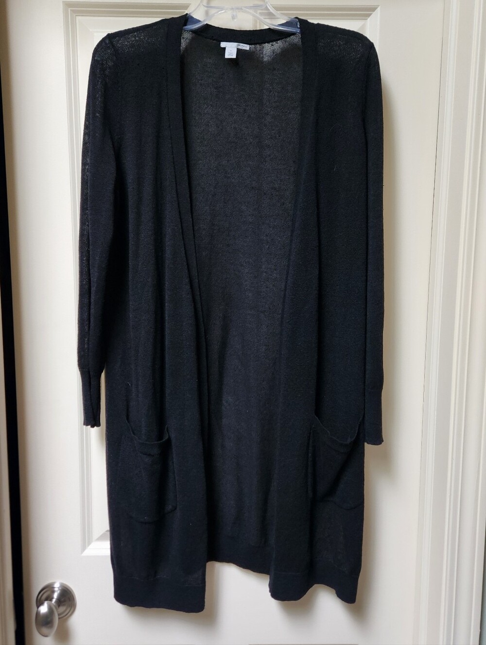 Halogen Open-Front Longline Women’s Cardigan Sweater, Size Small